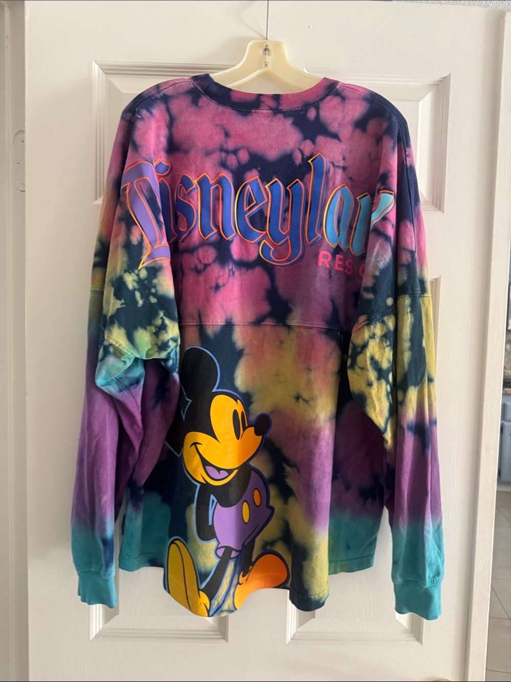 Disney 70th Tie-Dye Long Sleeve Spirit Jersey T -Shirt - Picture 3 of 3